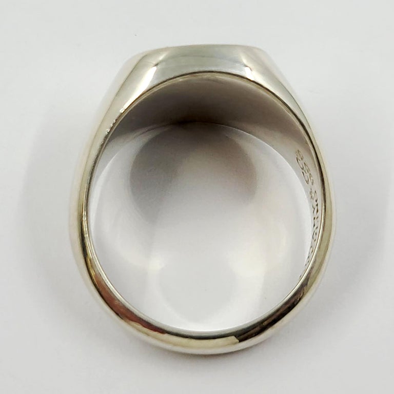 Tiffany and Sterling Silver and Onyx Ring at 1stDibs tiffany