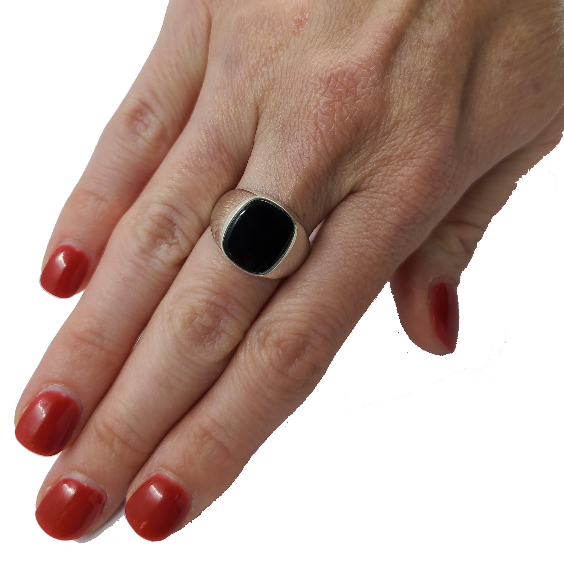 tiffany black onyx ring