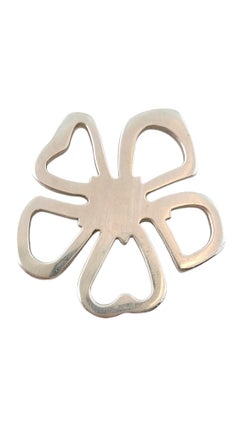 Tiffany & Co. Sterling Silver Open Flower Pendant #17593
