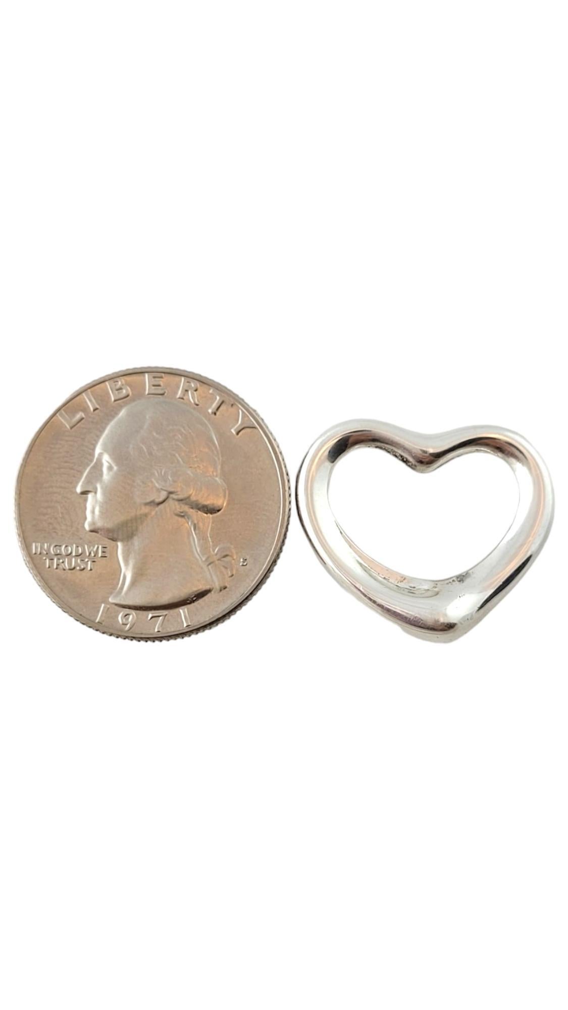 Tiffany & Co. Sterling Silver Open Heart Pendant 20mm #17791 1