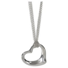 Tiffany & Co. Sterling Silver  Open Heart Pendant
