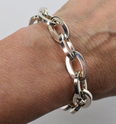 Tiffany & Co. Sterling Silver Oval Chain Link Bracelet