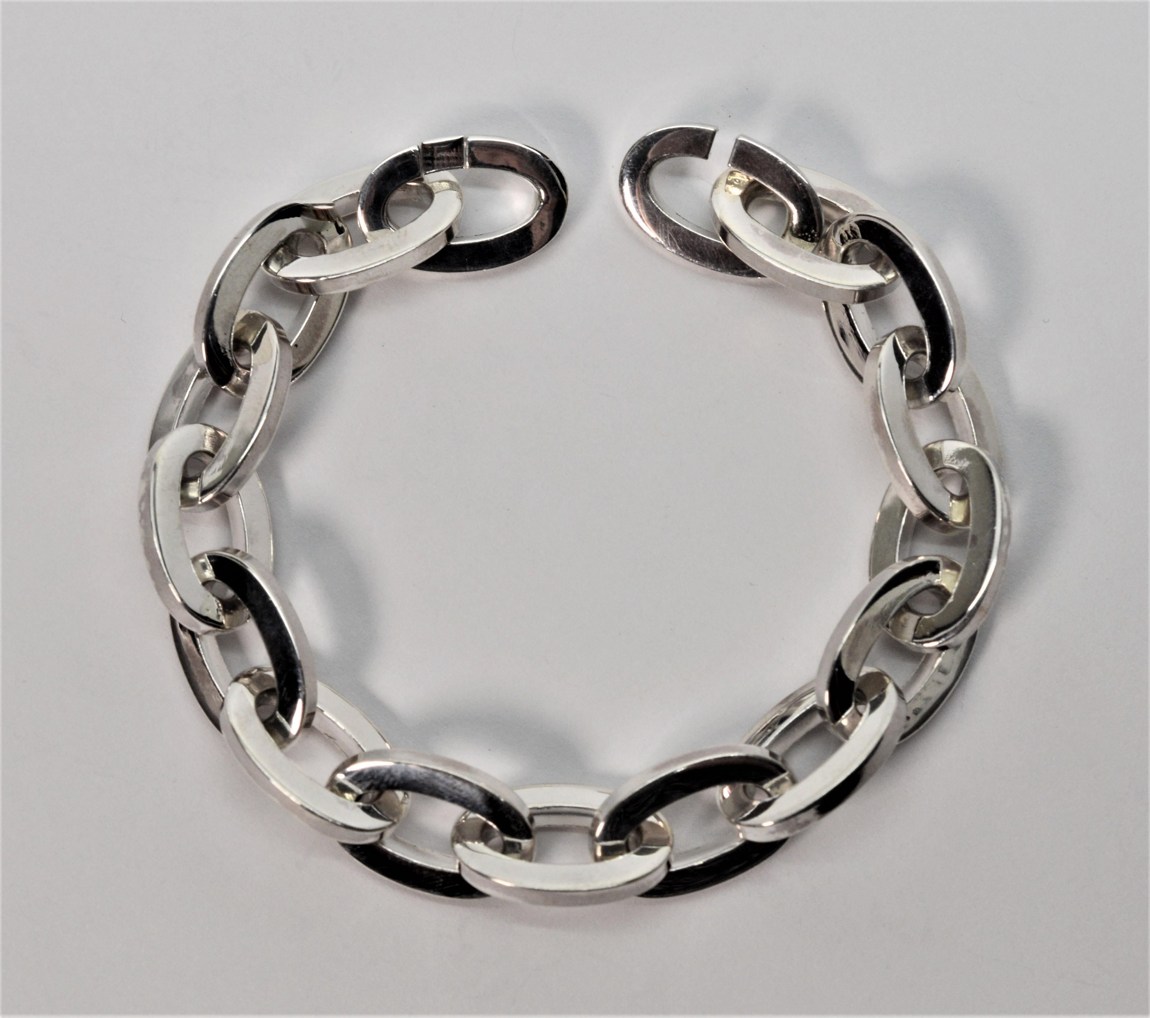 Tiffany & Co. Sterling Silver Oval Chain Link Bracelet 1