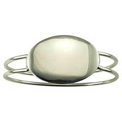 Tiffany & Co. Sterling Silver Oval ID Bangle Bracelet #23256