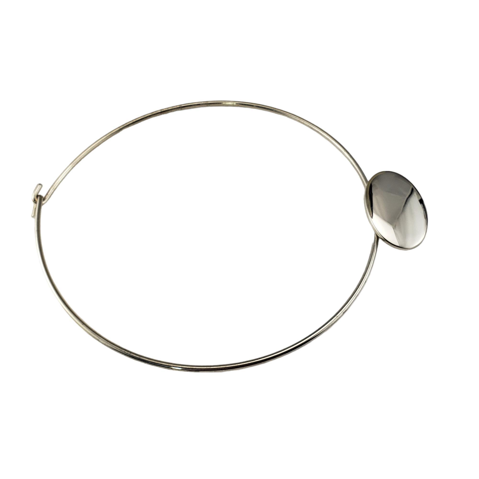 Women's Tiffany & Co. Sterling Silver Oval ID Tag Necklace #17357 For Sale