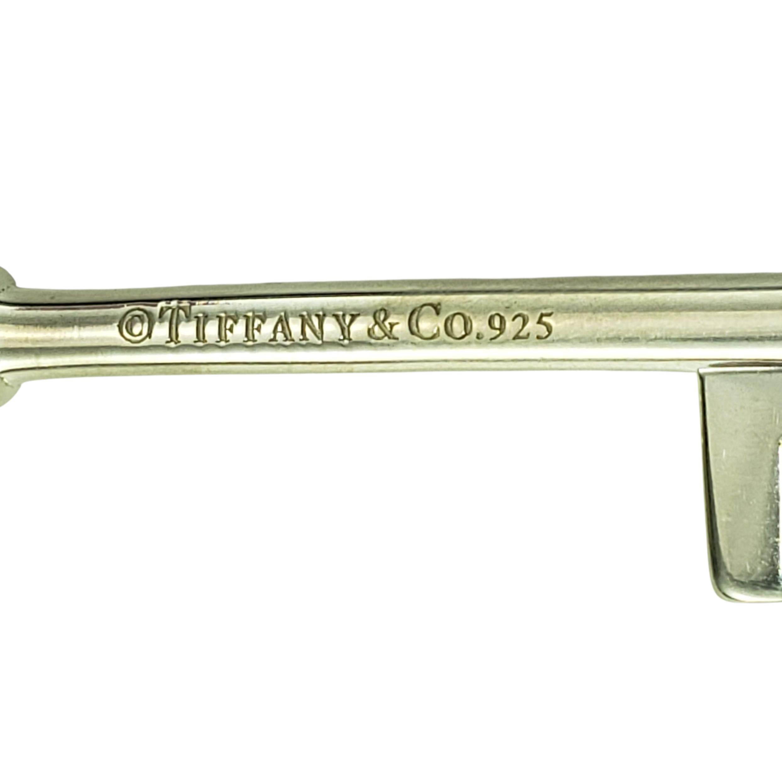 Women's Tiffany & Co. Sterling Silver Oval Key Pendant #22295 For Sale