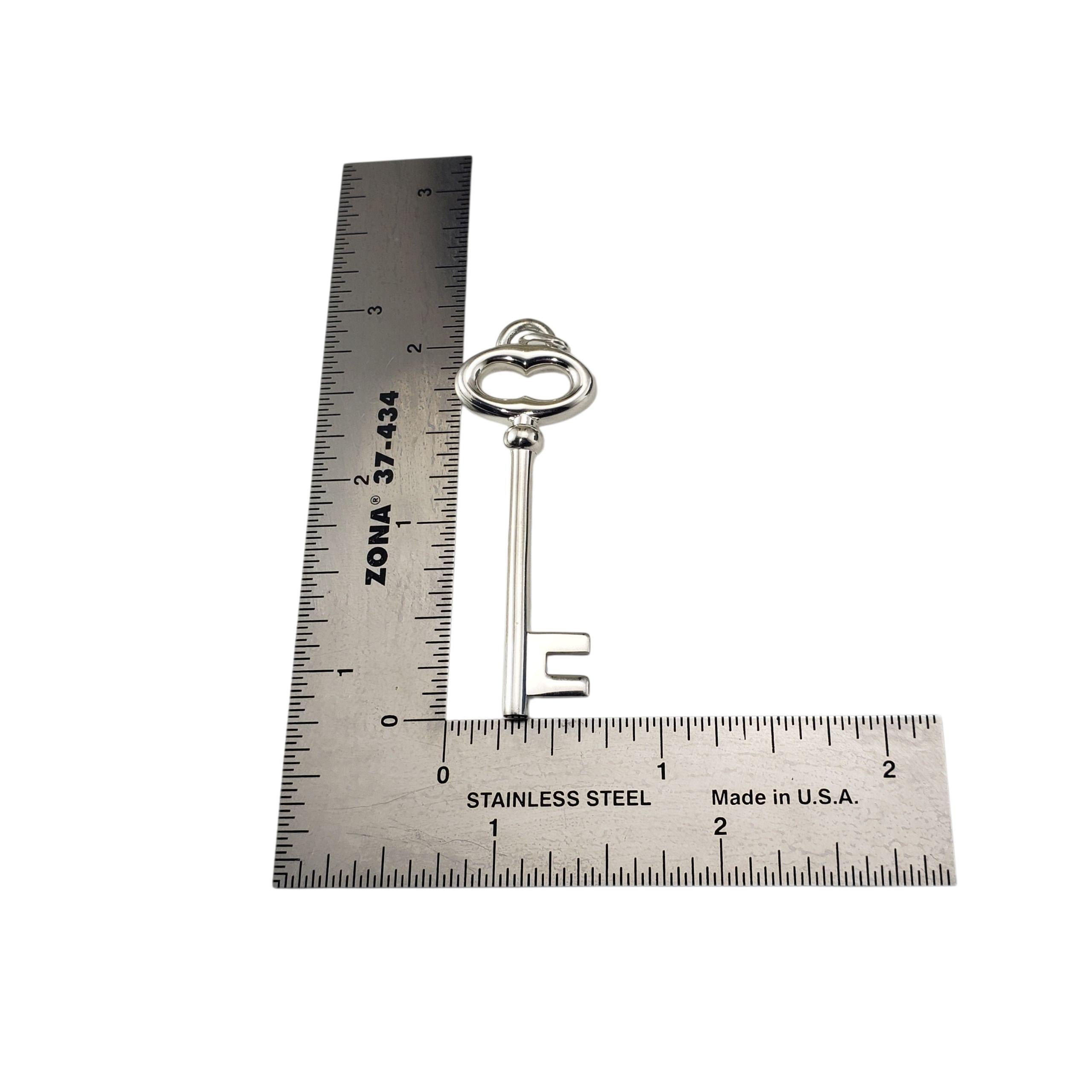 Tiffany & Co. Sterling Silver Oval Key Pendant #22295 For Sale 1