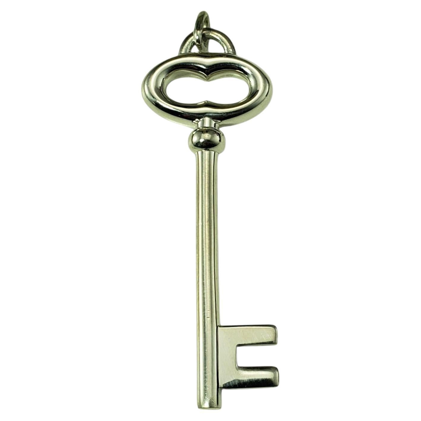 Tiffany & Co. Sterling Silver Oval Key Pendant #22295 For Sale