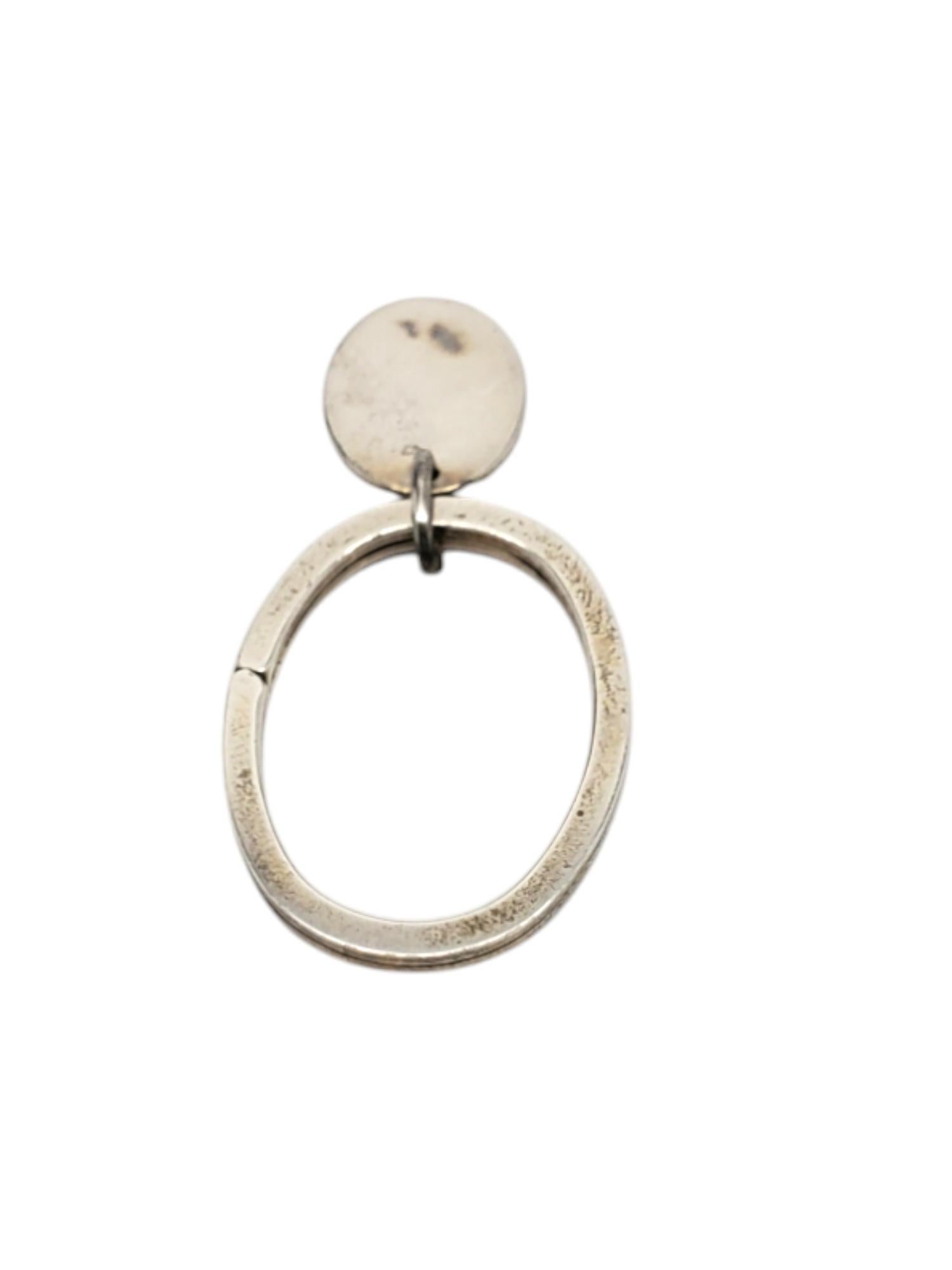 Women's Tiffany & Co. Sterling Silver Oval Key Ring # 19673