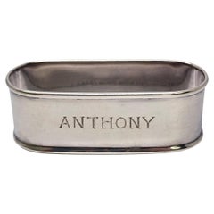 Tiffany & Co Sterling Silver Oval Napkin Ring w/Engraving #18468