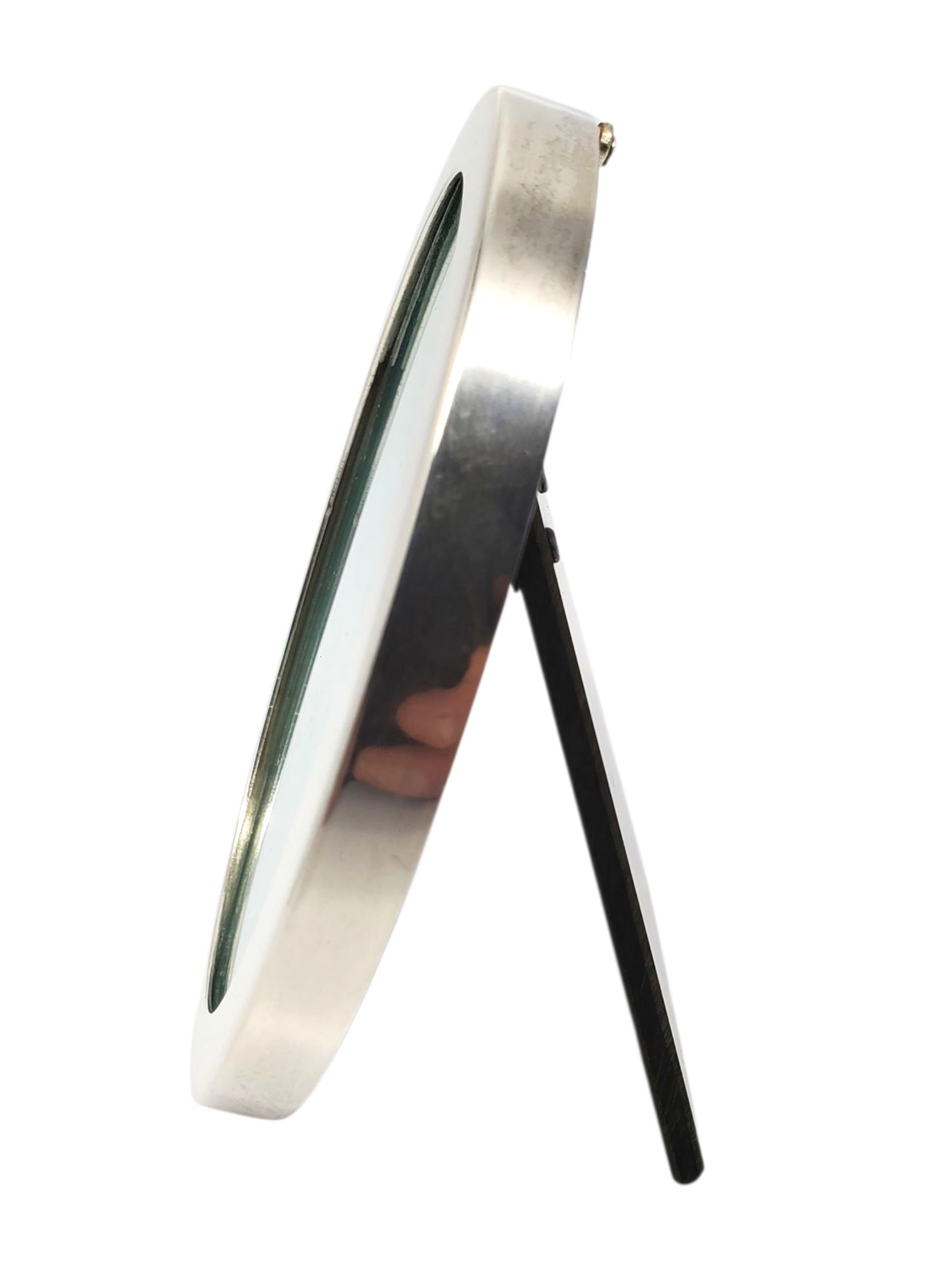 Tiffany & Co. Sterling Silver Oval Picture Frame -

This vintage sterling silver oval picture frame by Tiffany & Co. features a classic polished design with Tiffany blue insert.

Size: 3.5 in. x 2.5 in.

Weight:  90.2 g / 58.0 dwt total