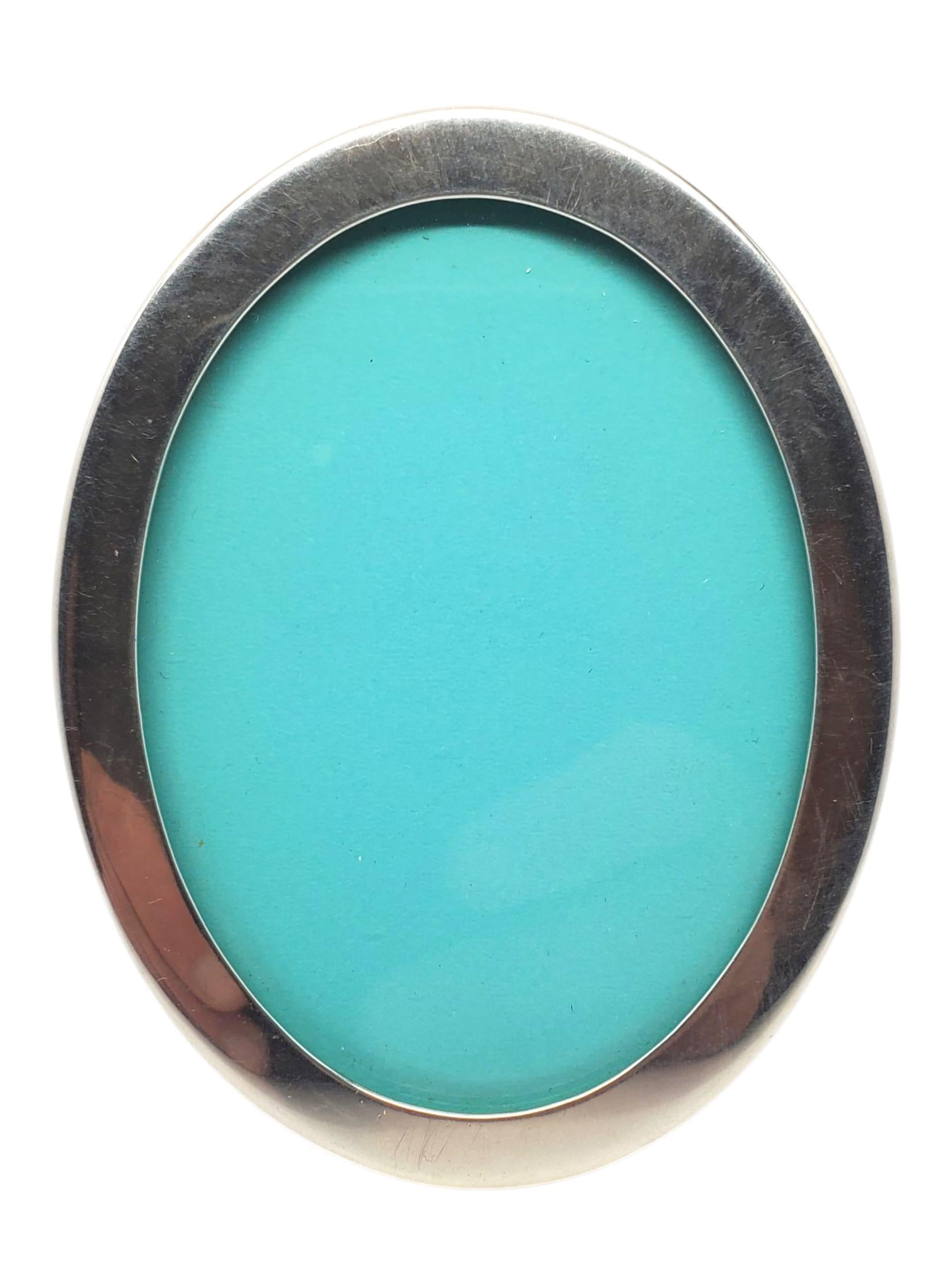 Tiffany & Co. Sterling Silver Oval Picture Frame #22525 For Sale