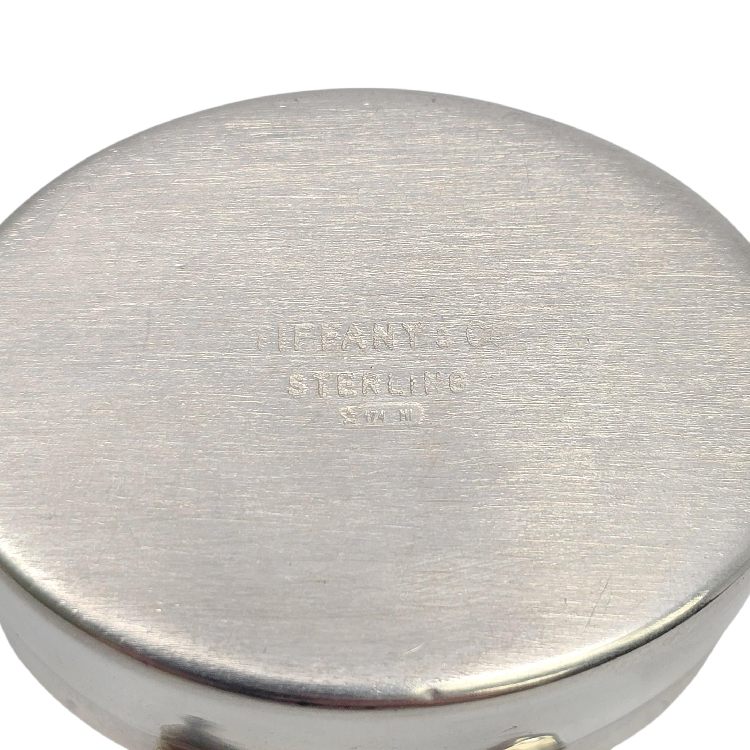 Tiffany & Co Sterling Silver Oval Shaker Style Pill/Trinket Box #22272 For Sale 5