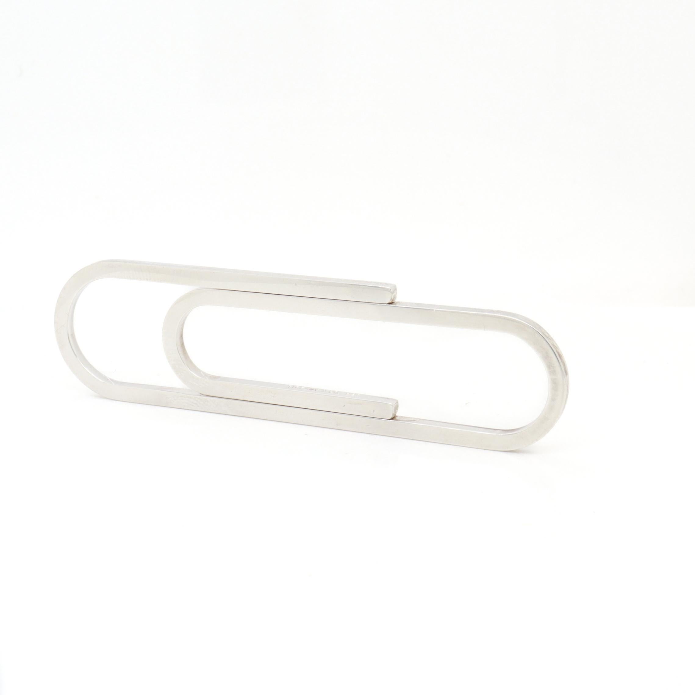 Moderno Tiffany & Co. Fermasoldi oversize in argento Sterling in vendita