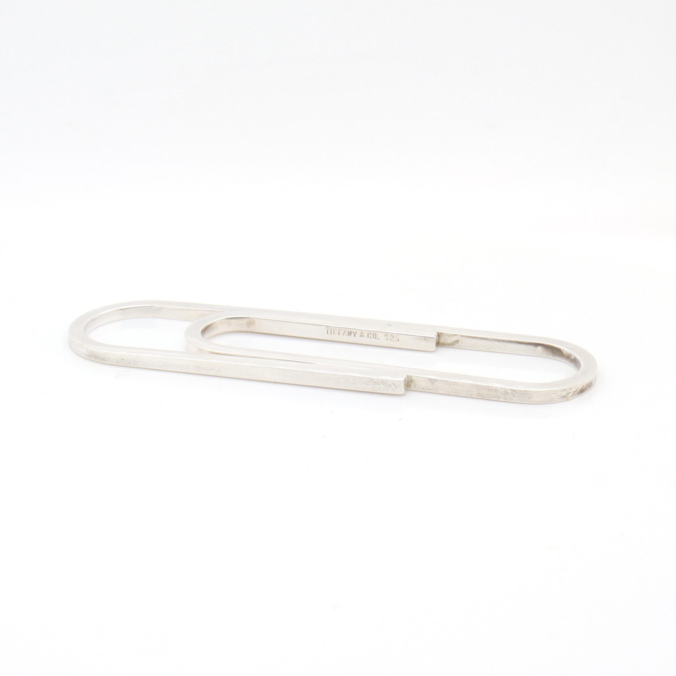 Tiffany & Co. Fermasoldi oversize in argento Sterling In condizioni buone in vendita a Philadelphia, PA