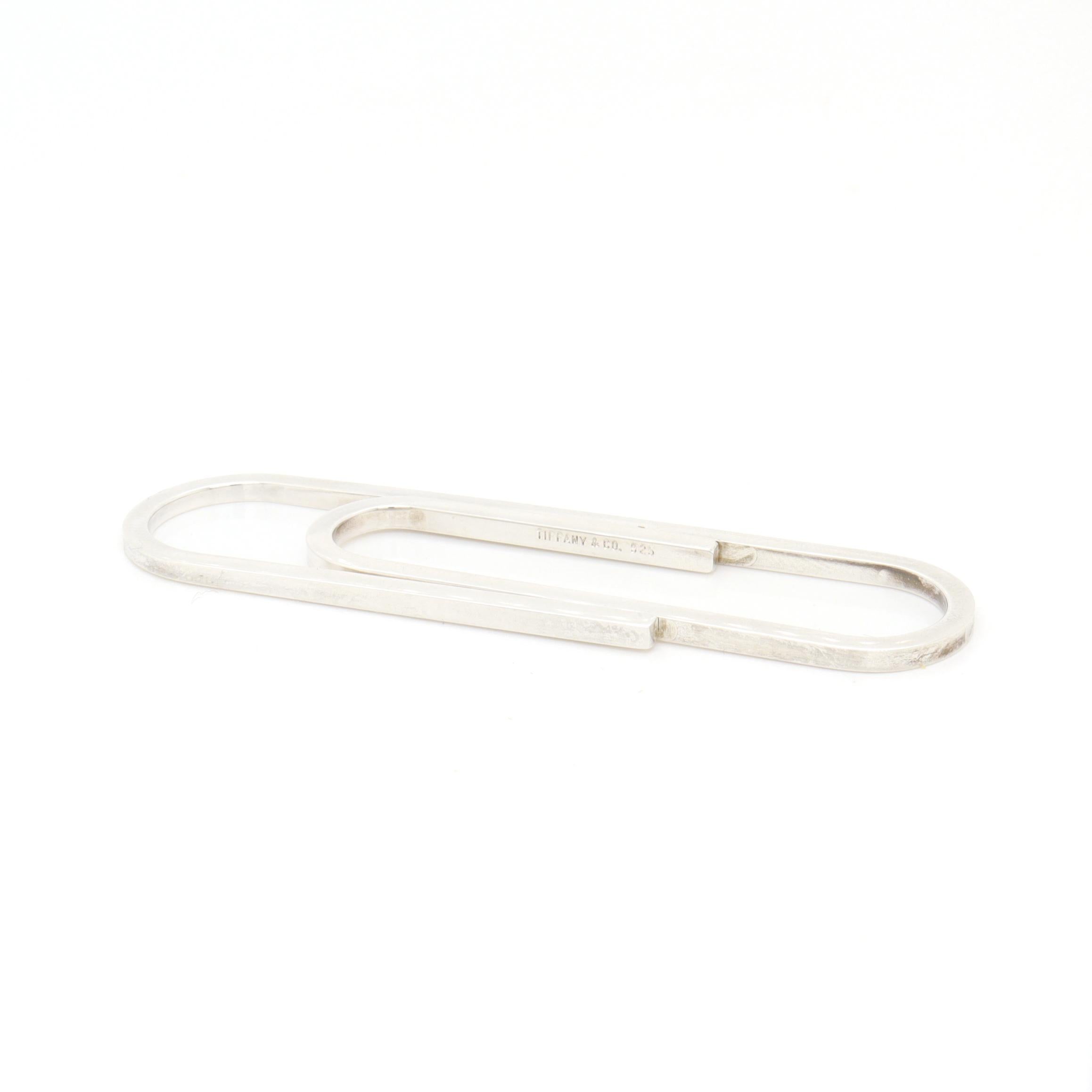 da uomo o donna Tiffany & Co. Fermasoldi oversize in argento Sterling in vendita