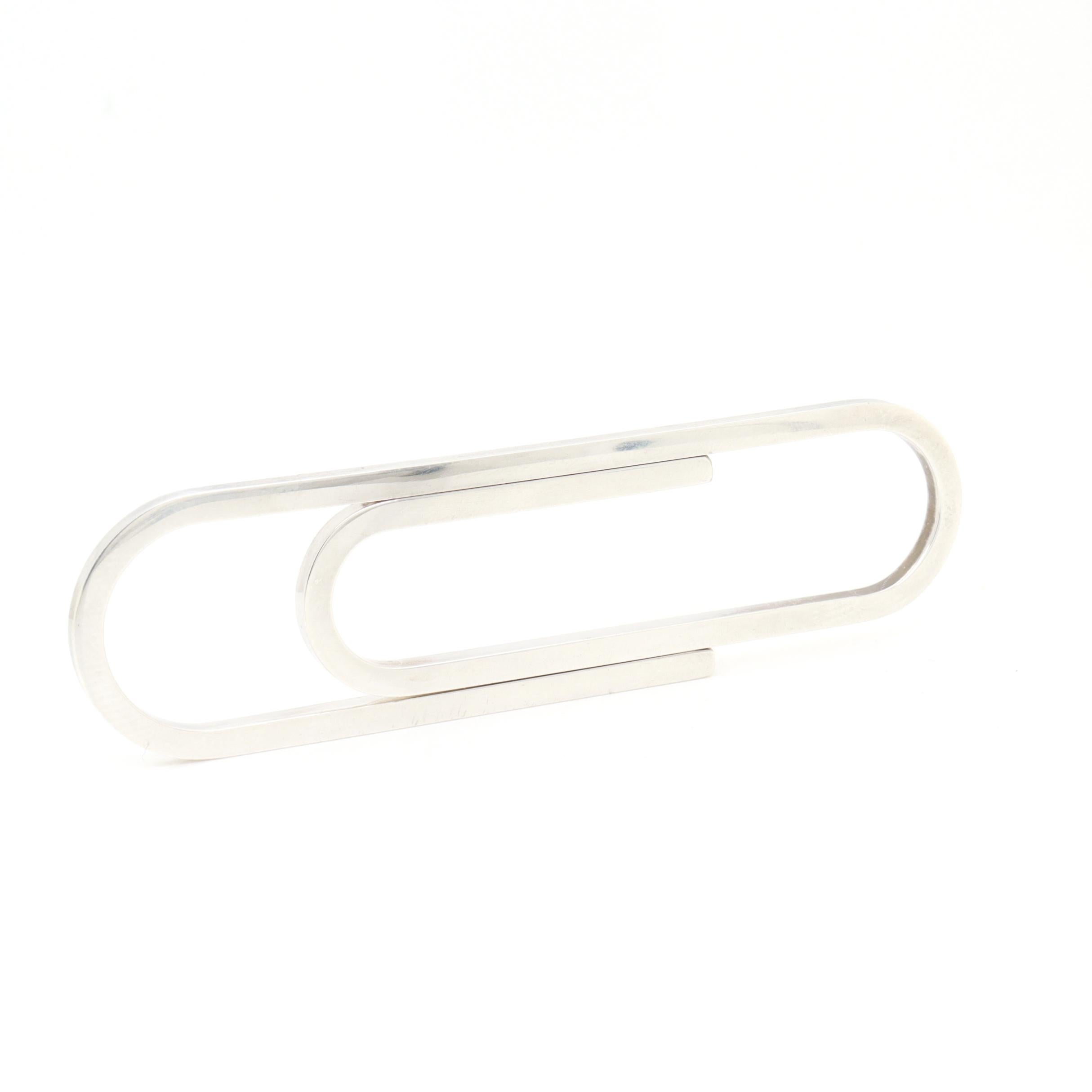 Tiffany & Co. Fermasoldi oversize in argento Sterling in vendita 1