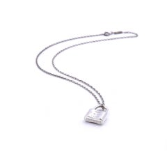 Tiffany & Co. Sterling Silver Padlock Necklace