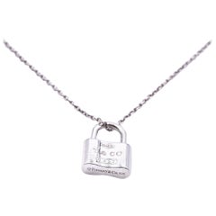 Tiffany & Co. Sterling Silver Padlock Necklace