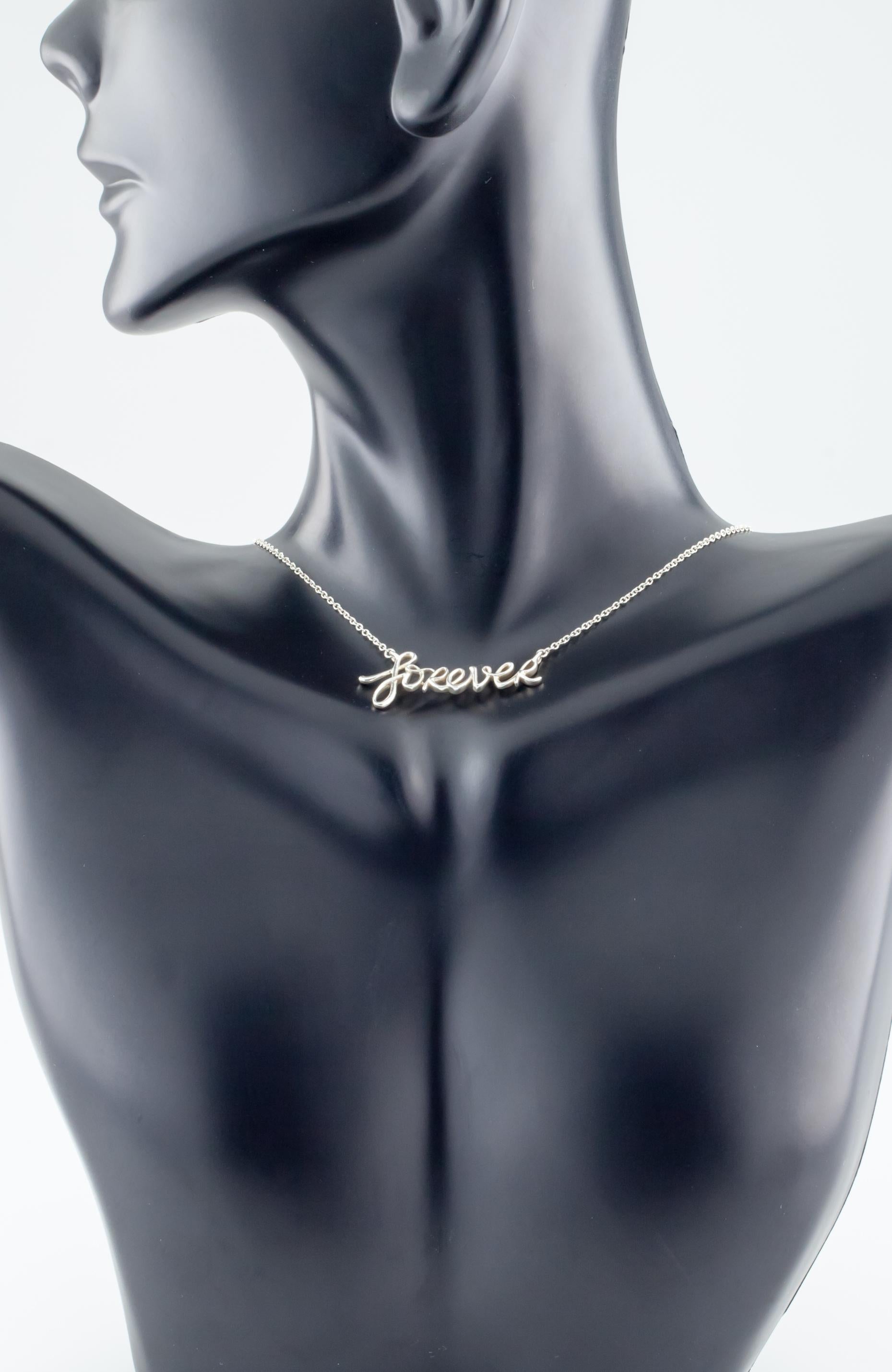 Gorgeous Tiffany & Co. Sterling Silver Pendant by Paloma Picasso
Graffiti Design Reads 
