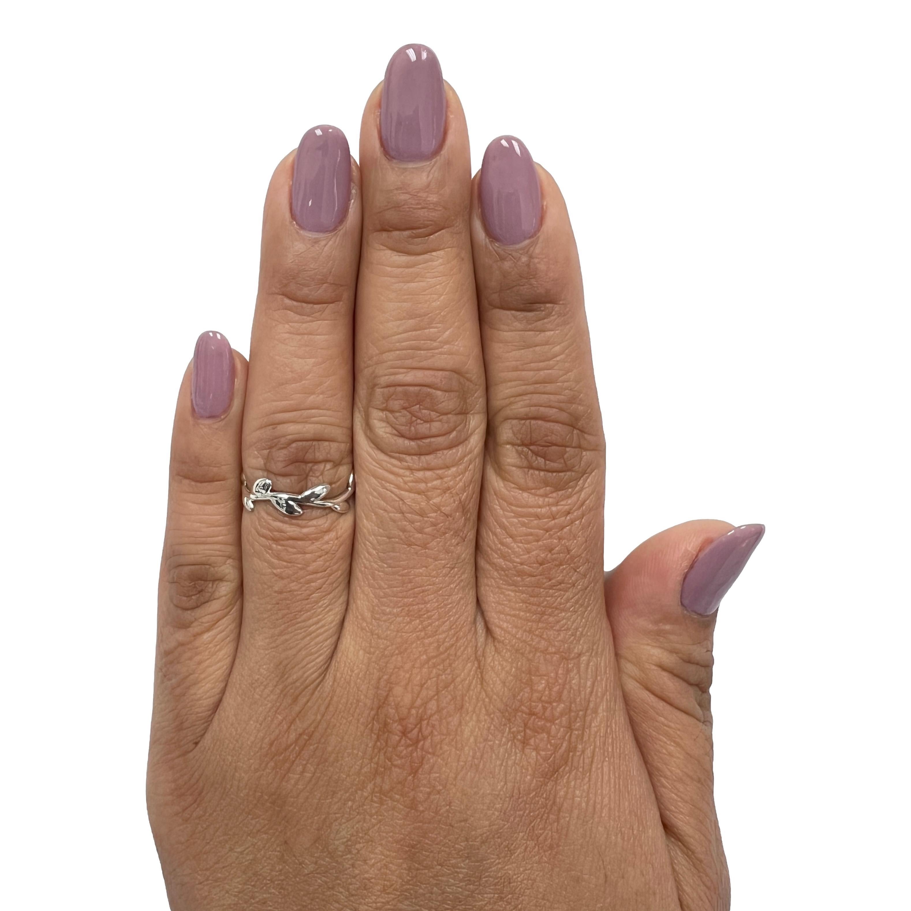 Tiffany & Co. Paloma Picasso Olivblatt-Ring aus Sterlingsilber, schmal 1