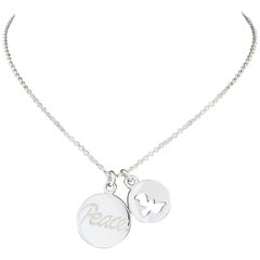 Tiffany & Co. Sterling Silver Paloma Picasso Peace Dove Pendant Necklace