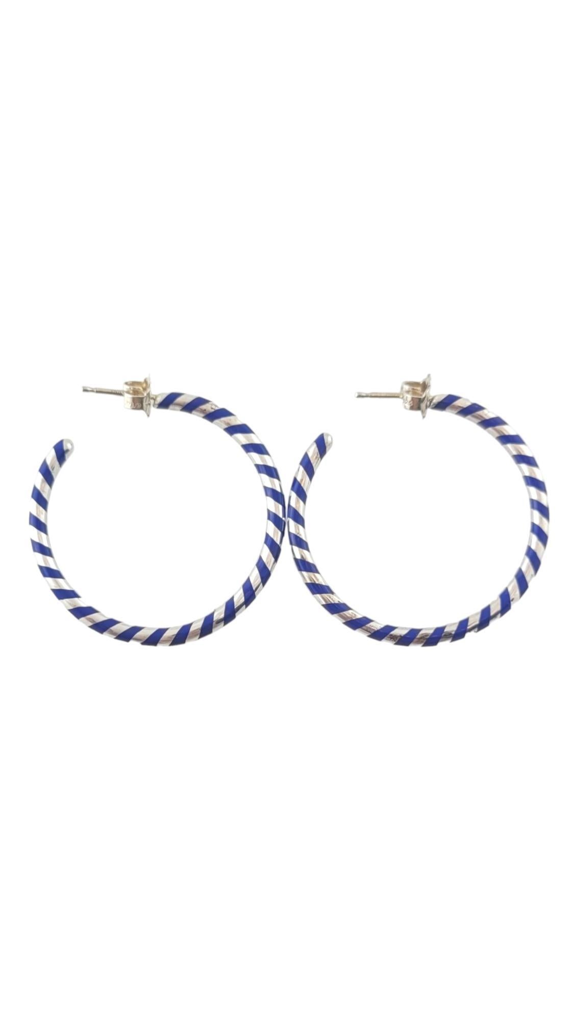 Tiffany & Co. Sterling Silver Paloma Picasso Venezia Palina Hoops #17454 In Good Condition In Washington Depot, CT