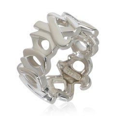 Tiffany & Co. Sterling Silver  Paloma Picasso Vintage XO Ring