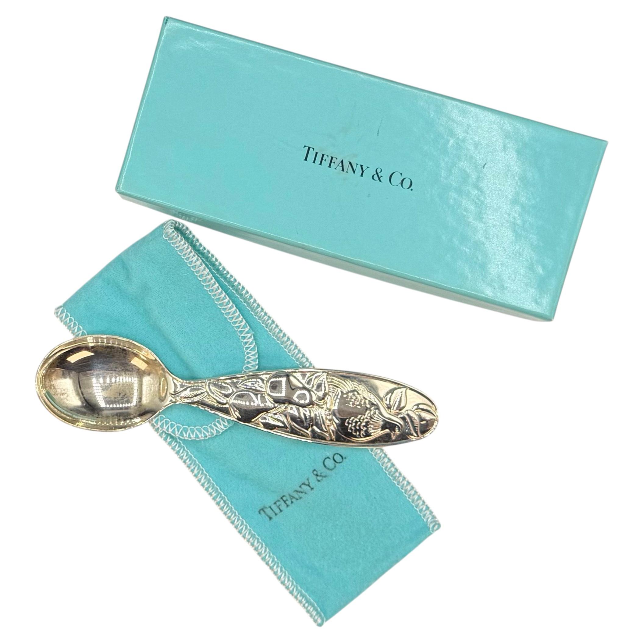 Tiffany and Co Sterling Silver Man in the Moon Baby Feeding Spoon