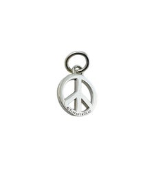 Tiffany & Co. Sterling Silver Peace Sign Pendant #15448