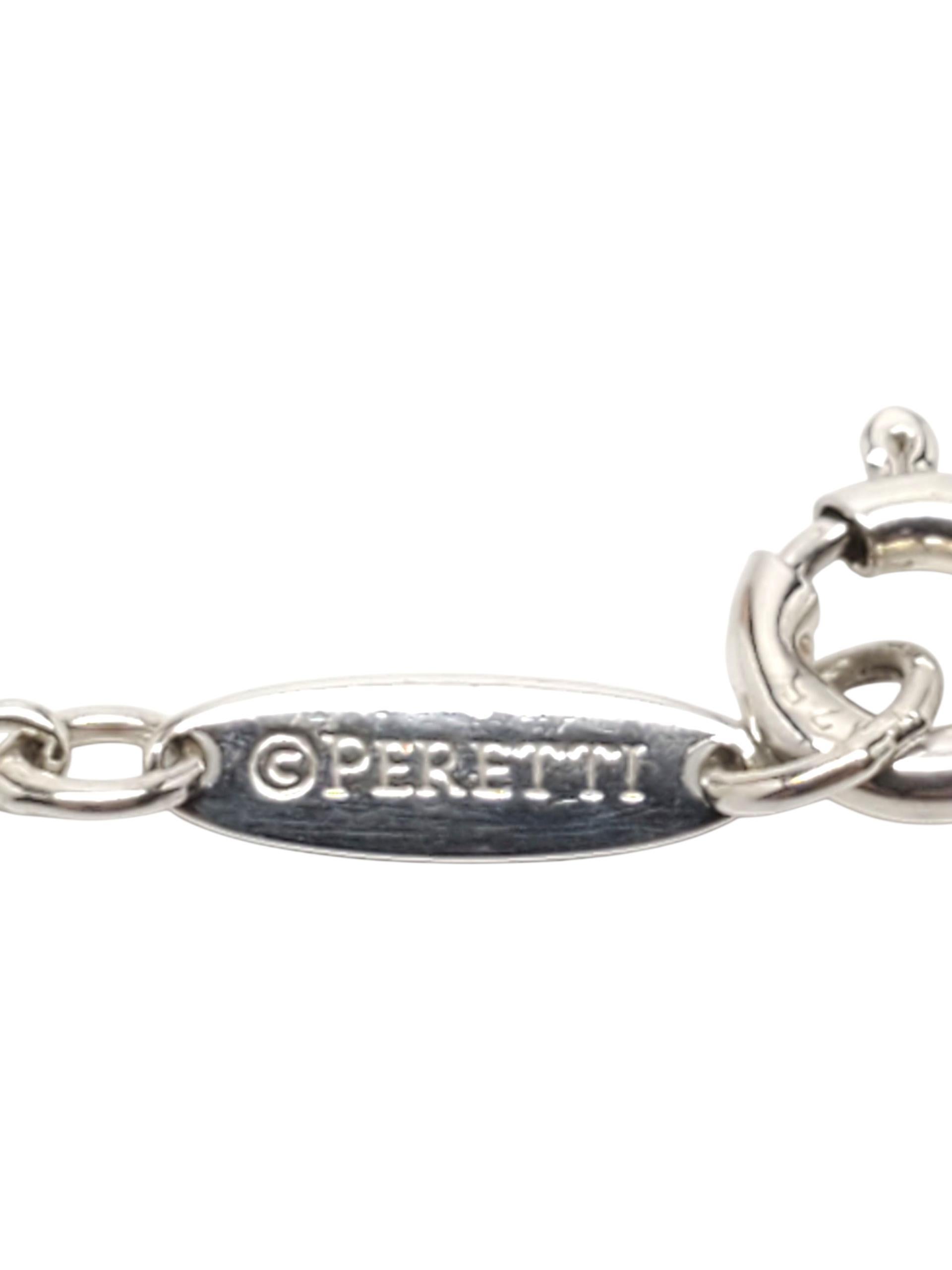 Tiffany & Co. Collana con ciondolo con perle e nappe in maglia d'argento #22614 in vendita 2