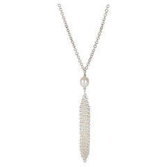 Tiffany & Co. Sterling Silver Pearl Tassel Pendant