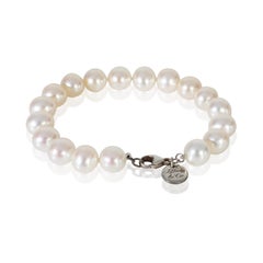 Tiffany & Co. Sterling Silver Pearl Ziegfeld 9-10mm Bracelet