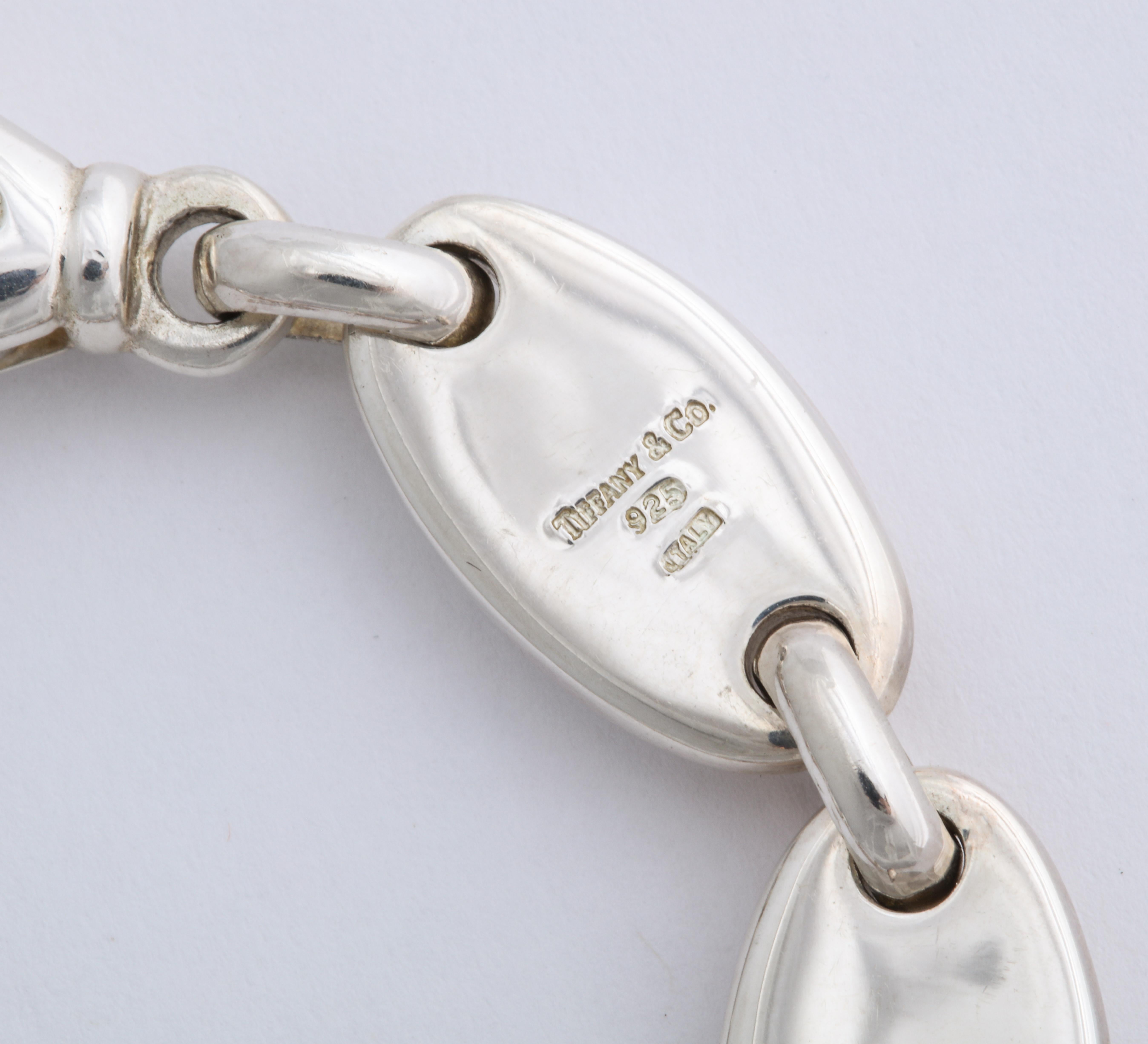 Tiffany & Co. Sterling Silver Pebble Bracelet In Good Condition In New York, NY
