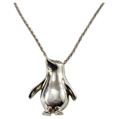 Tiffany & Co. Sterling Silver Penguin Pendant Necklace #24556