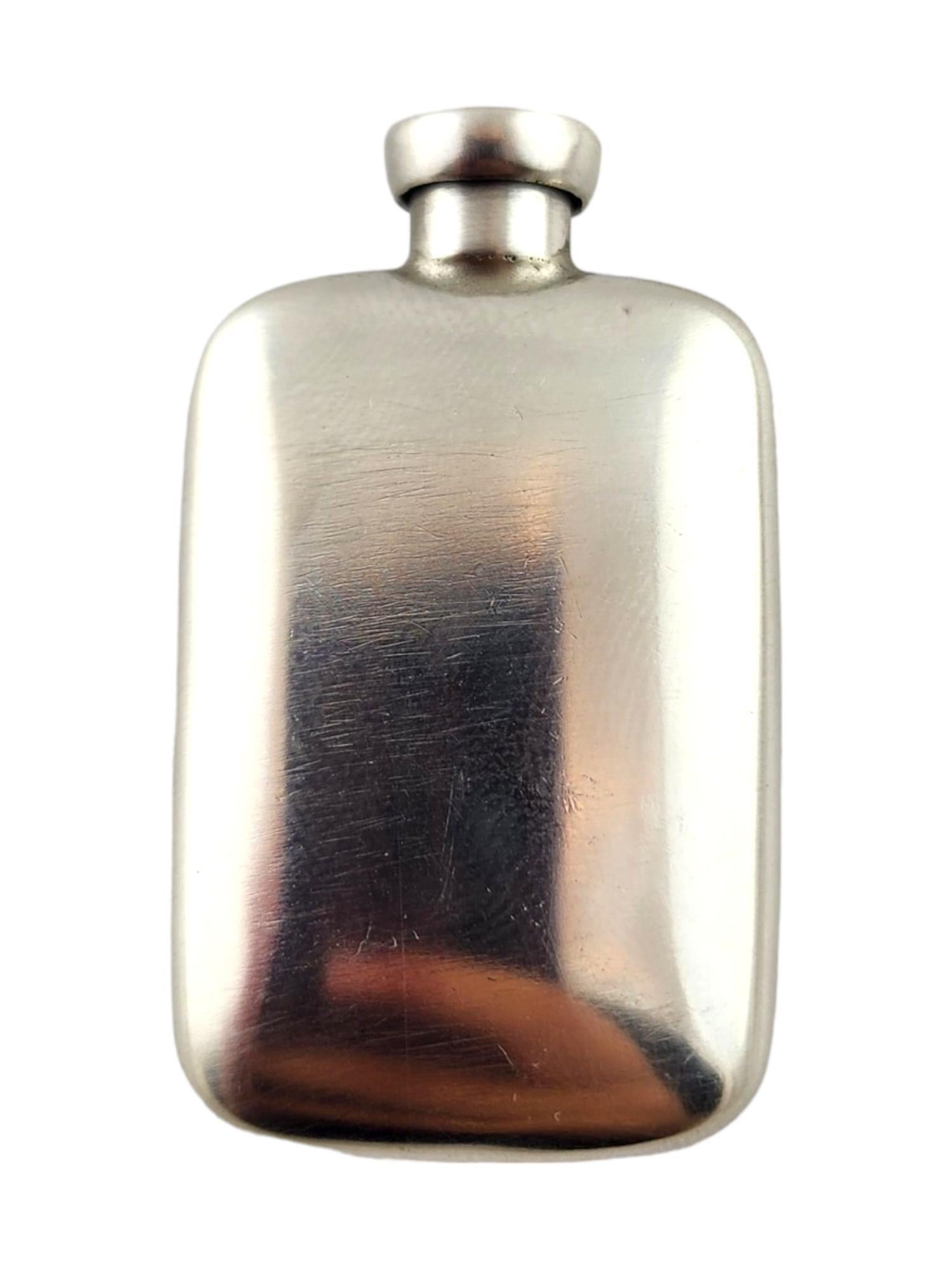Tiffany & Co Sterling Silver Perfume Flask

This beautiful mini perfume flask was crafted from sterling silver by amazing designer Tiffany & Co!

Approximate size: 44.37mm X 26.05mm X 9.23mm

Weight: 10.60 dwt/ 16.50 g

Hallmark: Tiffany & Co