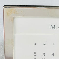 Tiffany & Co. Sterling Silver Perpetual Desk Calendar