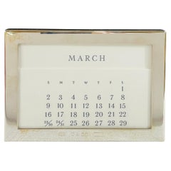 Tiffany & Co. Sterling Silver Perpetual Desk Calendar