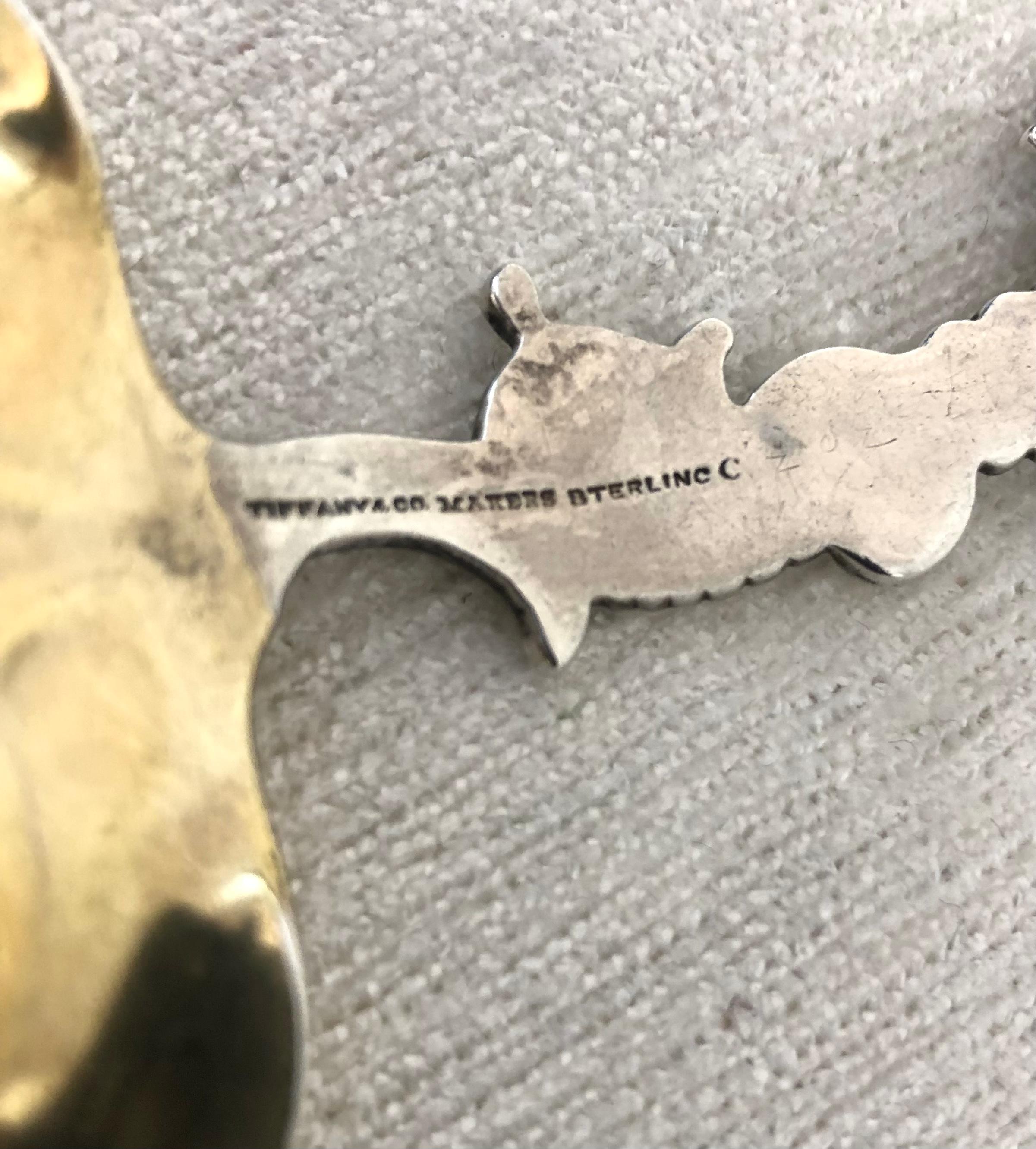 Sterlingsilber Herzförmiges Füllhorn/Beeren-/Jamchenkorn von Tiffany & Co im Zustand „Gut“ im Angebot in Westport, CT
