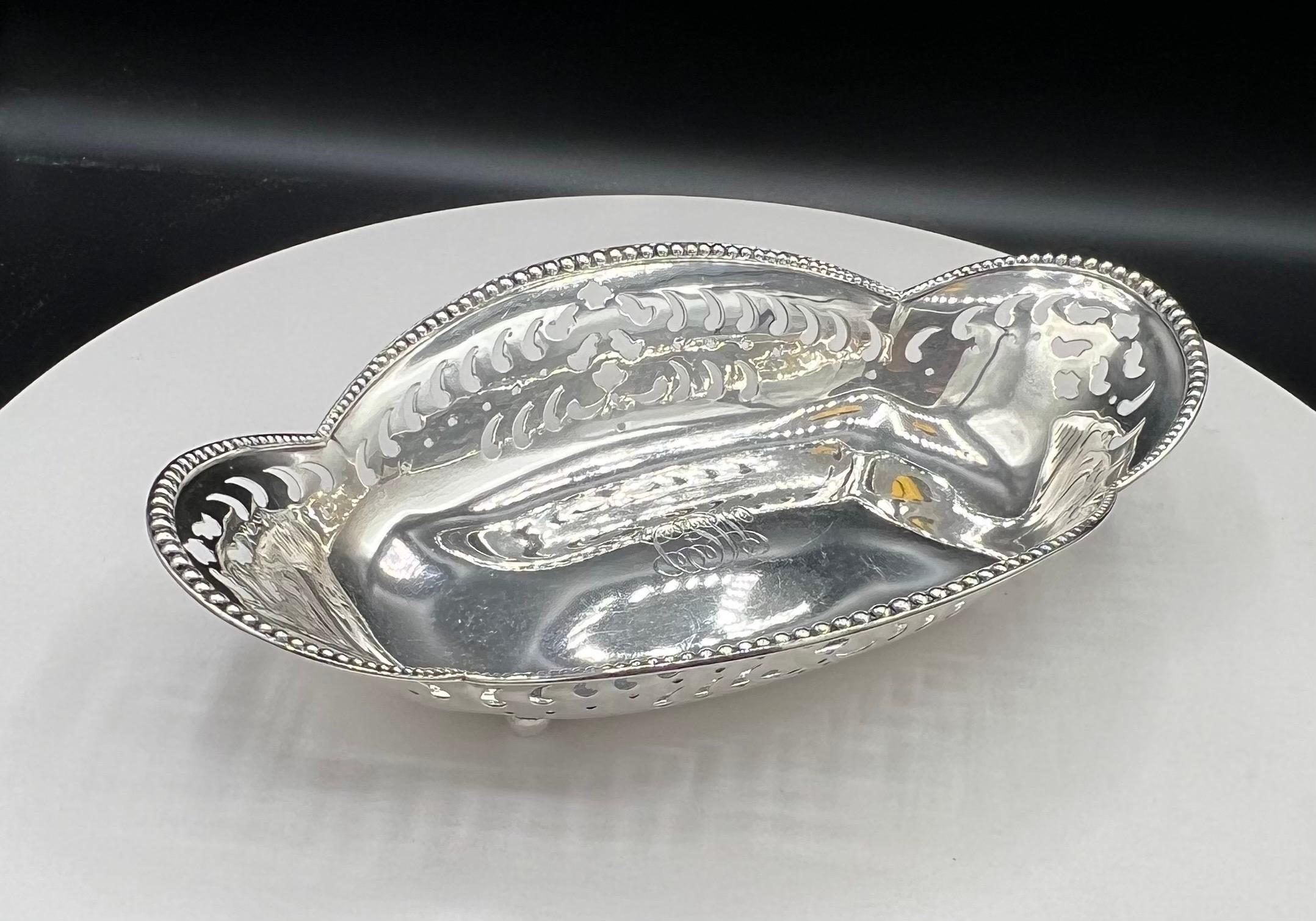 Tiffany & Co., Sterling Silver pierced Condiment Dish For Sale 10