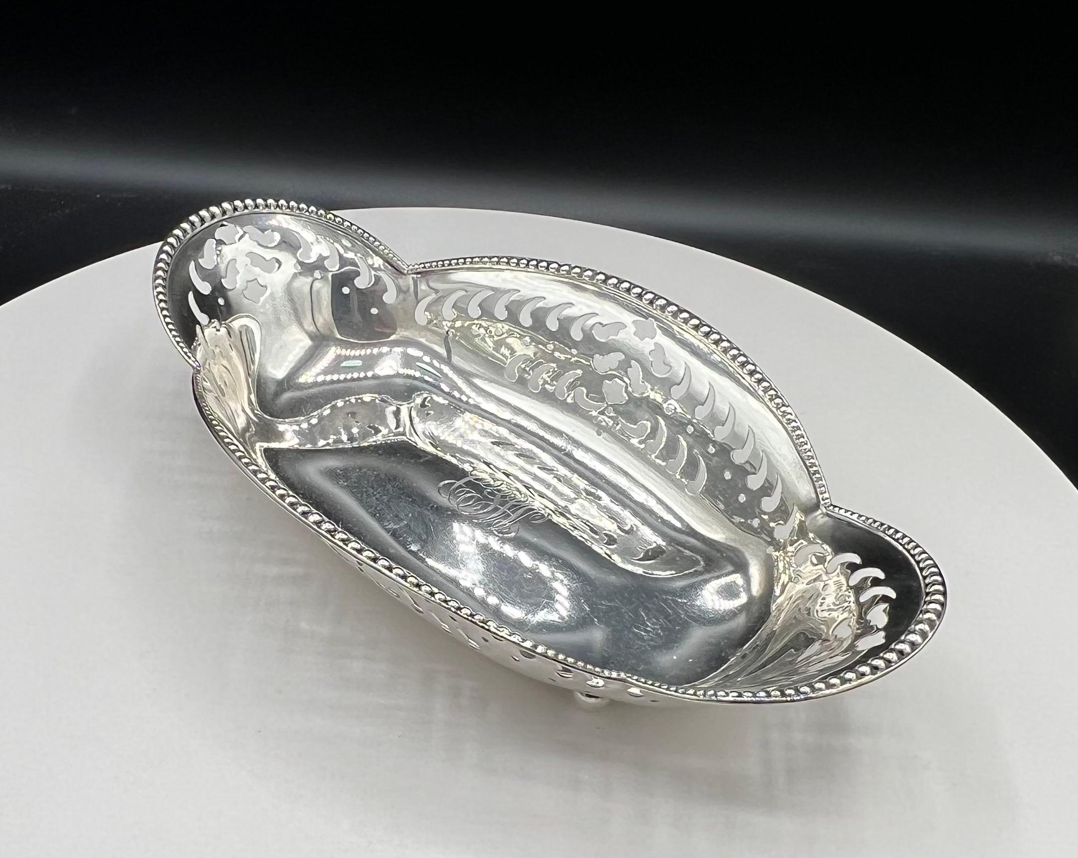 Tiffany & Co., Sterling Silver pierced Condiment Dish For Sale 13
