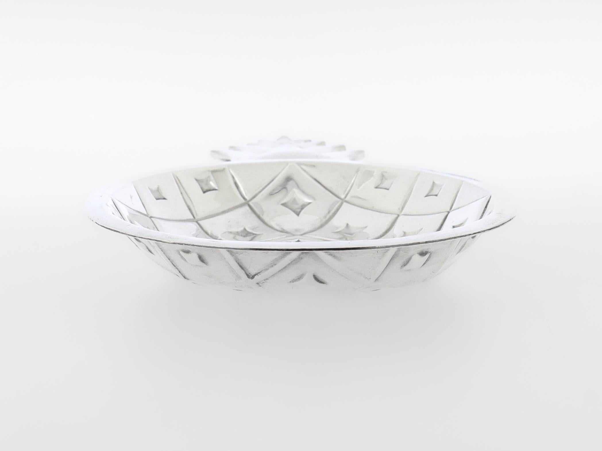 Tiffany & Co. Sterling Silber Ananas Candy / Bonbon Dish oder Vide Poche im Angebot 5
