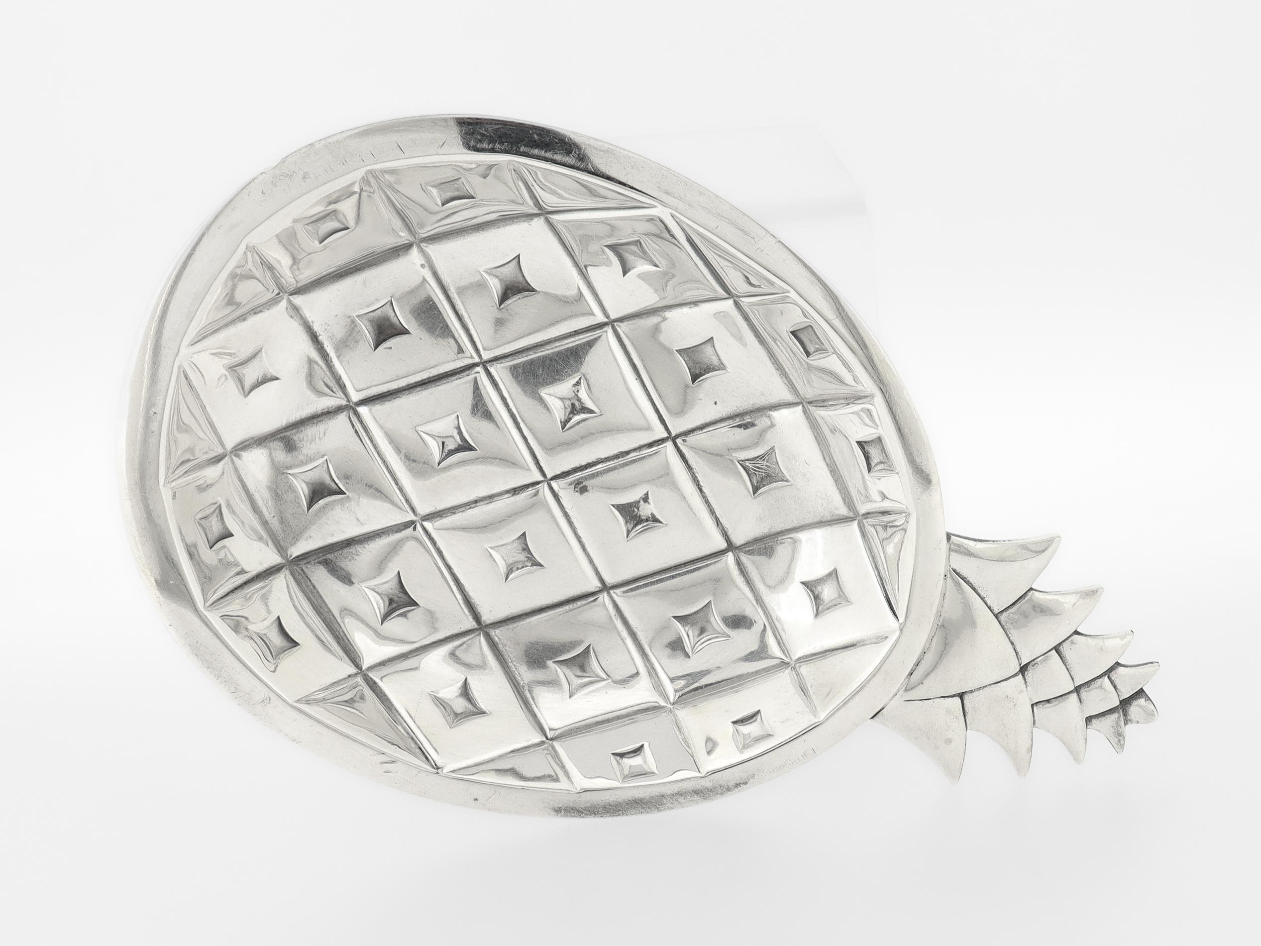 Tiffany & Co. Sterling Silber Ananas Candy / Bonbon Dish oder Vide Poche im Angebot 7