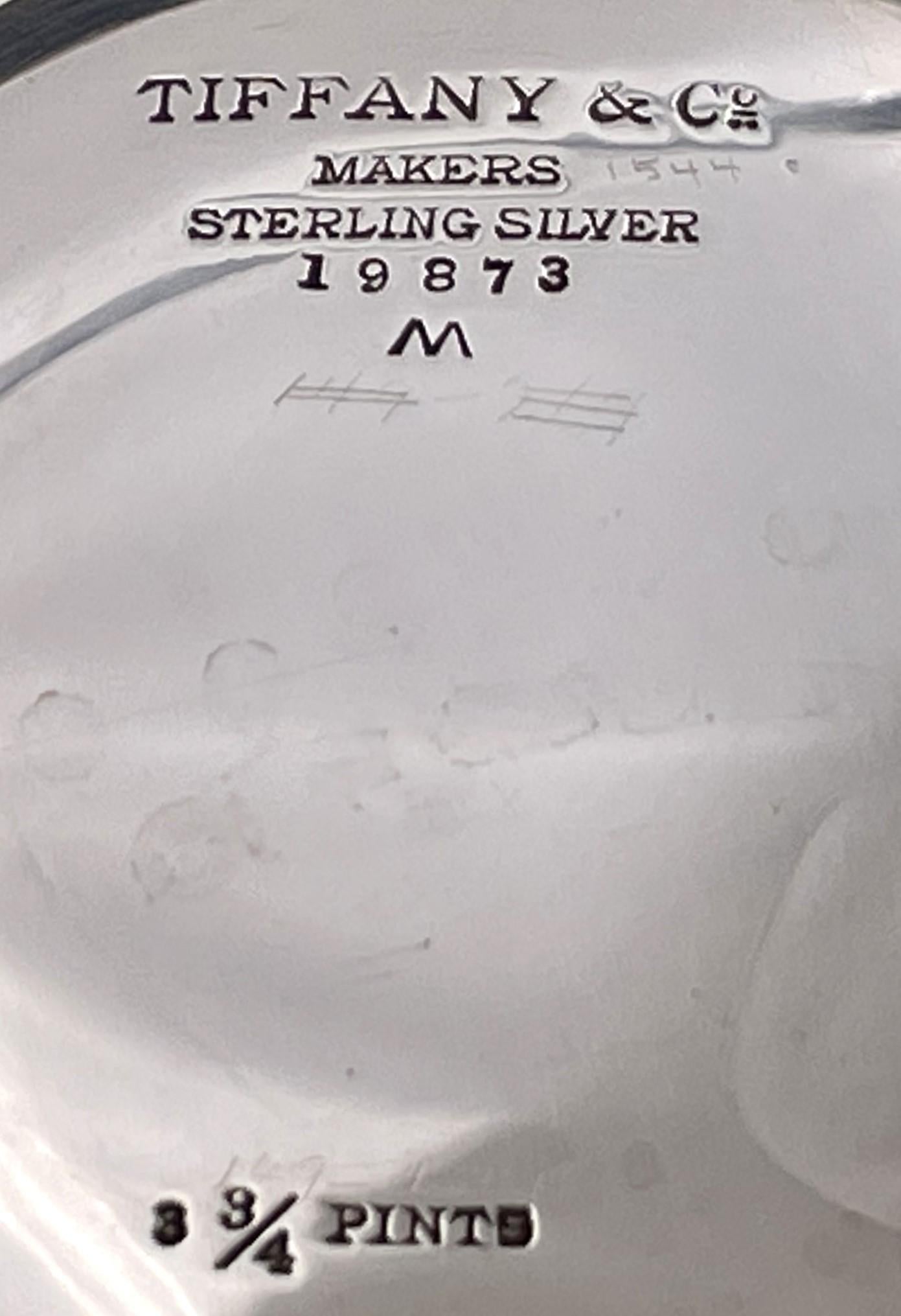 Tiffany & Co. Brocca in argento sterling in stile Art Déco in vendita 3