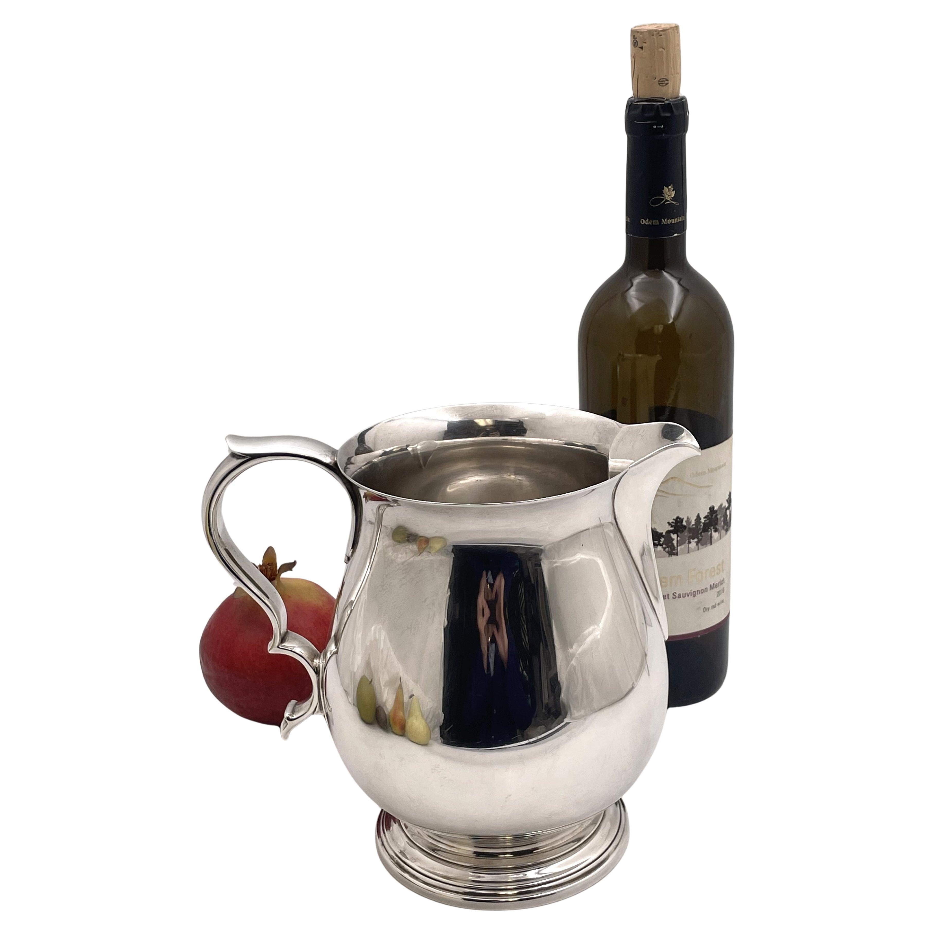 Tiffany & Co. Sterling Silver Pitcher in Art Deco Style