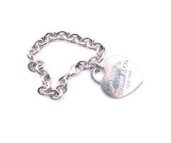 Tiffany & Co. Sterling Silver Please Return to Tiffany Heart Bracelet