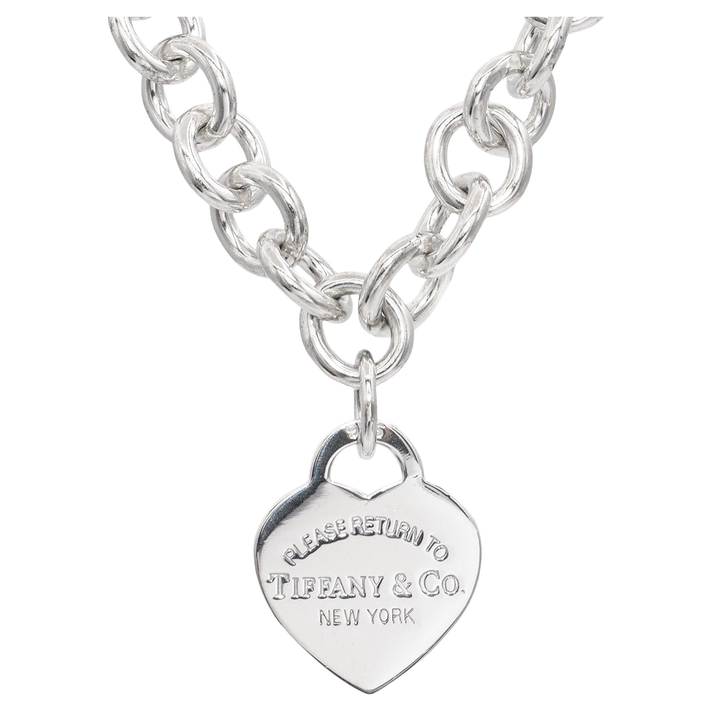 Tiffany & Co. Sterling Silver Please Return to Tiffany Heart Tag Necklace