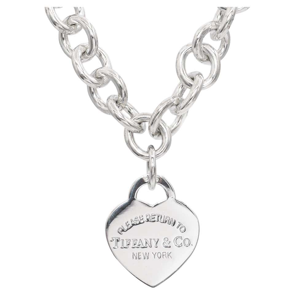 Tiffany and Co. 925 Sterling Silver Return to Tiffany Heart Tag Wrap ...