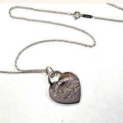 Tiffany & Co. Sterling Silver “Please Return to Tiffany” Heart Tag Pendant Neckl