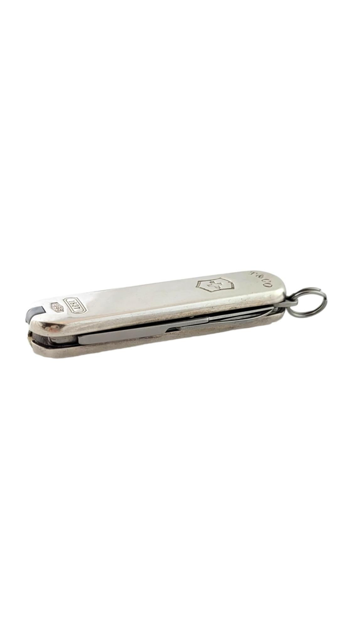 Tiffany & Co. Sterling Silver Pocket Knife

This gorgeous pocketknife by designer Tiffany & Co. is crafted from 925 sterling silver and if not only beautiful but very handy as well!

Size: 58.90mm X 17.25mm X 9.08mm

Weight: 28.80 dwt/ 44.79
